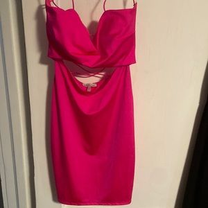 Hot pink dress